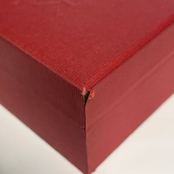 Anne Klein AK EMPTY Red Presentation Storage Watch Box Case 3"x3.75"x2.5 - Picture 13 of 13